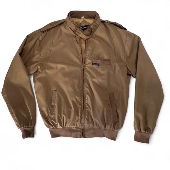 Vintage Members Only Bomber Jacket – Brown, Size 46 (Fits Small) 80s Menswear - Picture 1 of 8